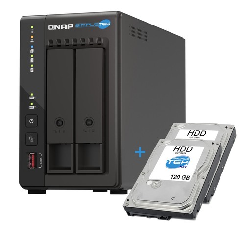 Qnap 253e bay - ts-253e, 2-bay